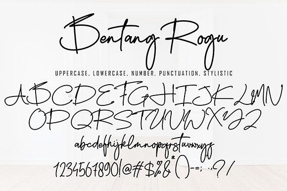 Bentang Rogu Font Poster 9