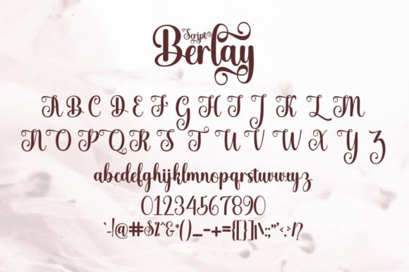 Berlay Script Font Poster 8