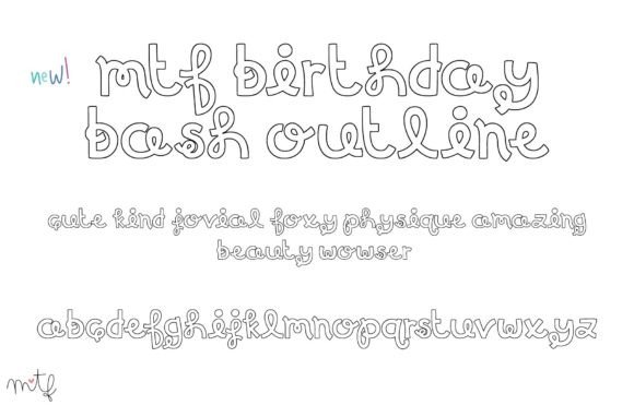 Birthday Bash Duo Font Poster 2
