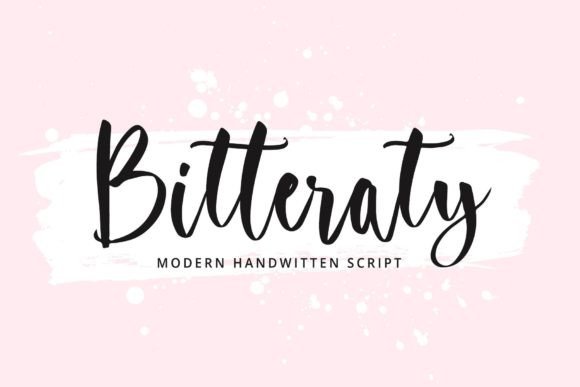 Bitteraty Font Poster 1