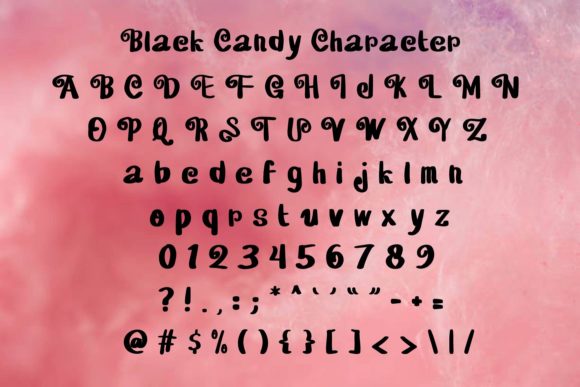 Black Candy Font Poster 5