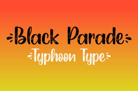 Black Parade Font Poster 3