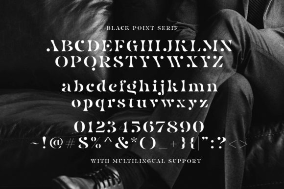 Black Point Duo Font Poster 9