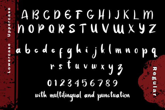 Black Stamp Font Poster 7