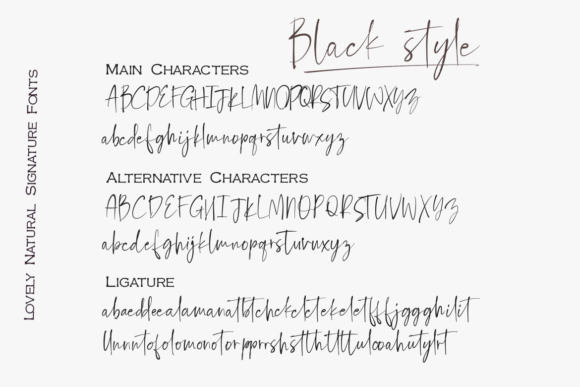 Black Style Font Poster 9