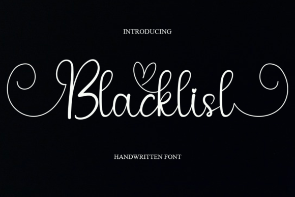 Blacklist Font