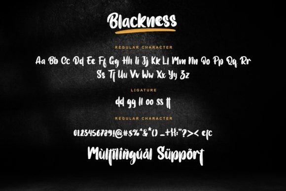 Blackness Font Poster 5