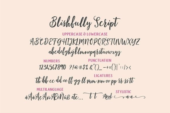 Blishfully Font Poster 13