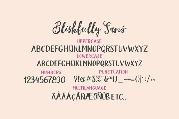 Blishfully Font Poster 14