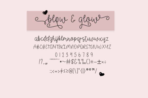 Blow & Glow Font Poster 7