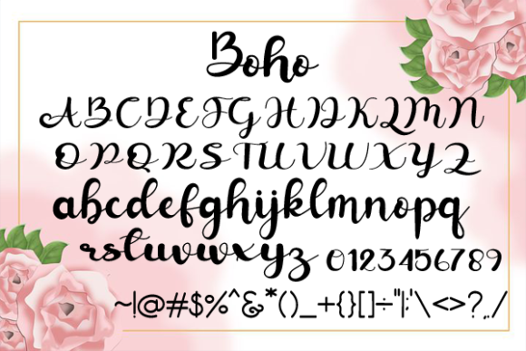 Boho Font Poster 6