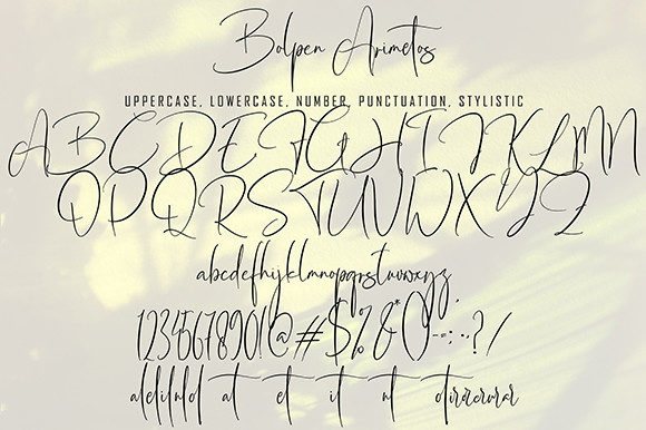 Bolpen Arimetos Font Poster 9