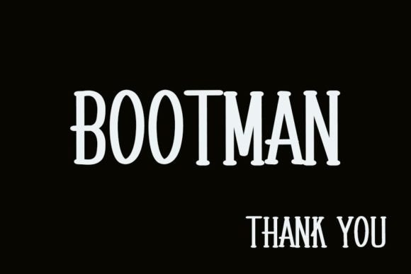 Bootman Font Poster 6