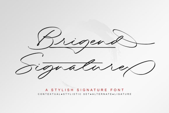 Brigend Font Poster 10