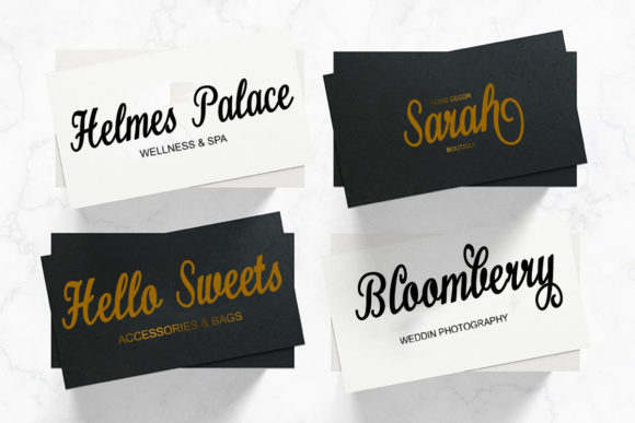 Brittaney Script Font Poster 2