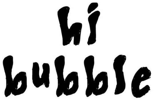 Bubble Font Poster 2