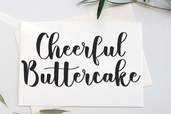 Buttercake Font Poster 2