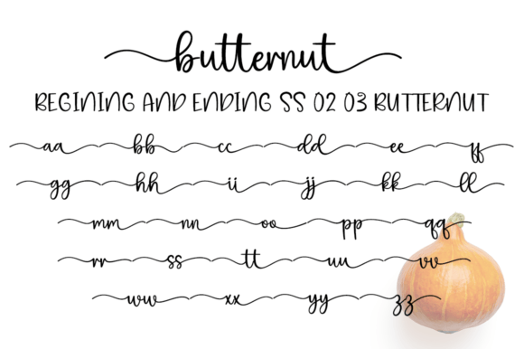 Butternut Font Poster 5