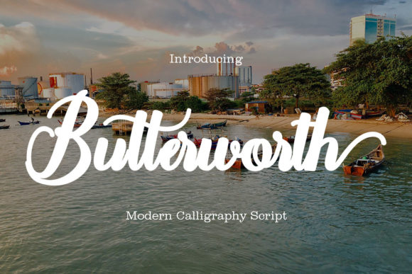 Butterworth Font Poster 1