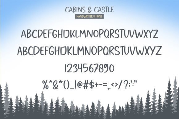 Cabins and Castles Font Poster 5
