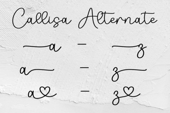 Callisa Font Poster 9