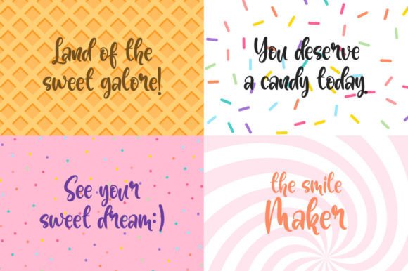 Candyland Font Poster 2