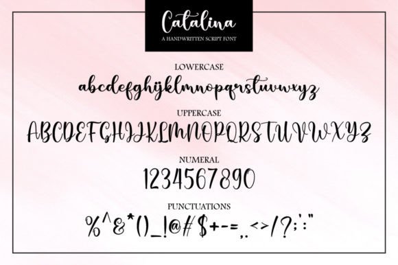 Catalina Font Poster 6