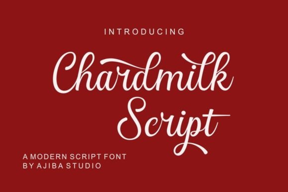 Chardmilk Script Font Poster 1