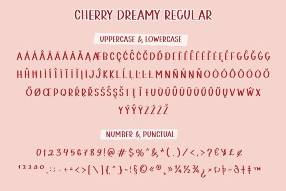 Cherry Dreamy Font Poster 11