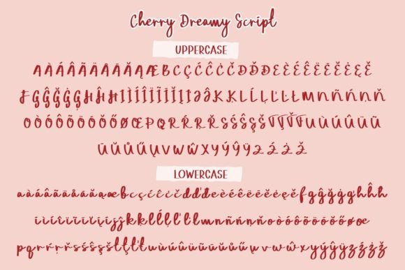 Cherry Dreamy Font Poster 12