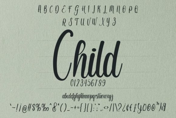 Child Font Poster 2