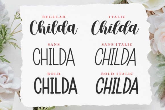 Childa Duo Font Poster 7