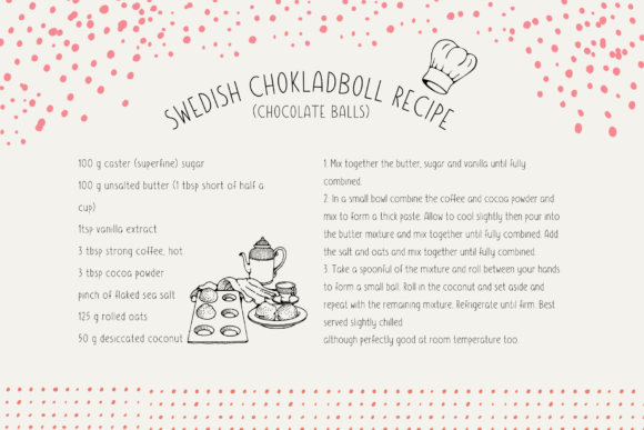 Chokladboll Font Poster 6