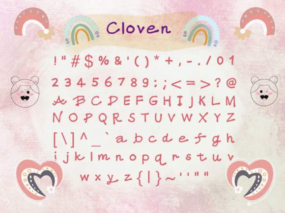 Cloven Font Poster 2