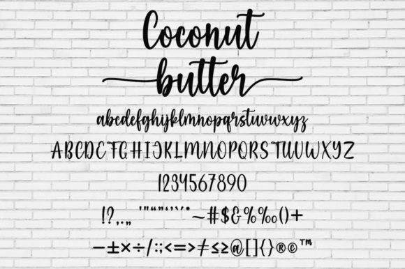 Coconut Butter Font Poster 4