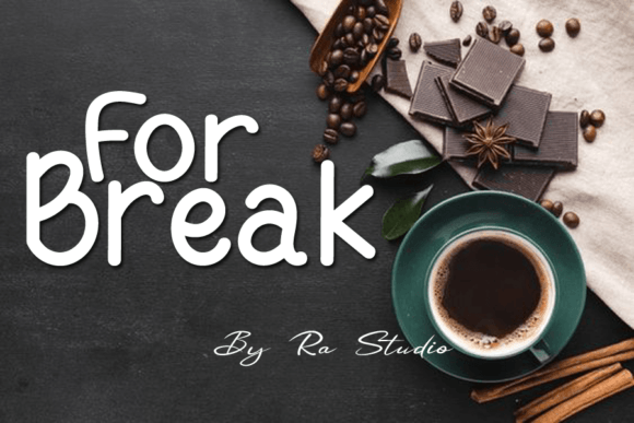 Coffe Break Font Poster 2