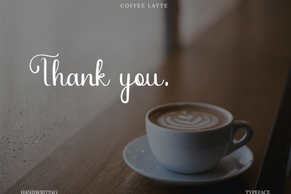 Coffee Latte Font Poster 10