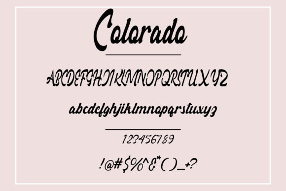 Colorado Font Poster 4