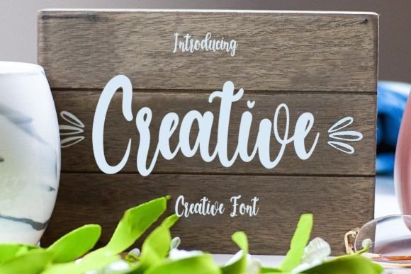 Creative Font Poster 1