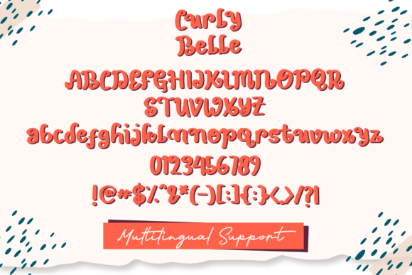 Curly Belle Font Poster 5