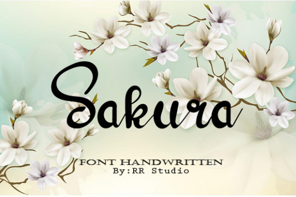 Curly Script Font Poster 2