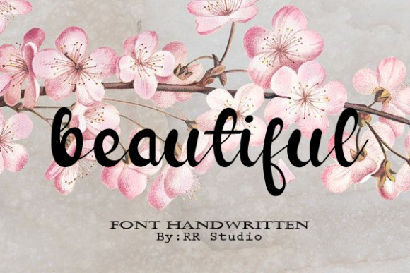 Curly Script Font Poster 3