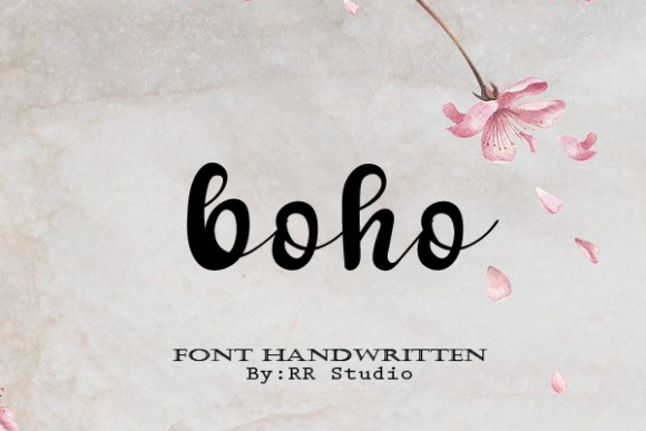 Curly Script Font Poster 5