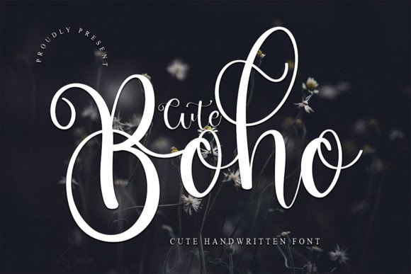 Cute Boho Font Poster 1