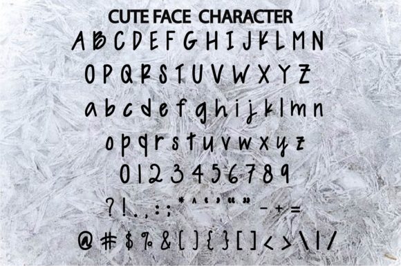 Cute Face Font Poster 5