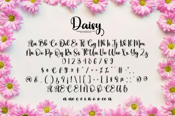 Daisy Font Poster 3