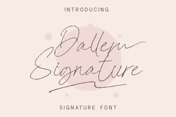 Dallem Signature Font Poster 1