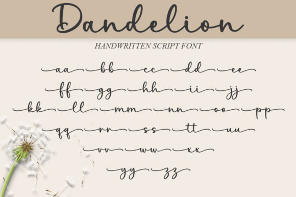 Dandelion Font Poster 6