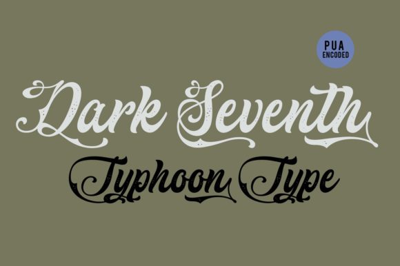 Dark Seventh Font Poster 2