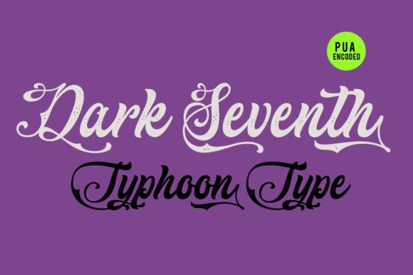 Dark Seventh Font Poster 3